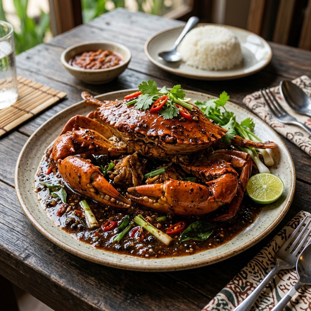Kepiting lada hitam Mang Engking